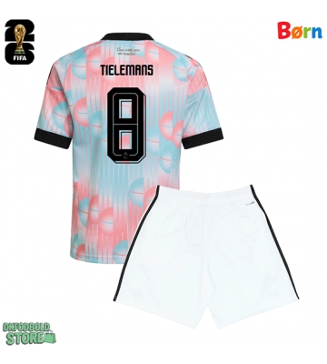 Belgien Youri Tielemans #8 Replika Babytøj Udebanesæt Børn VM 2026 Kortærmet (+ Korte bukser)